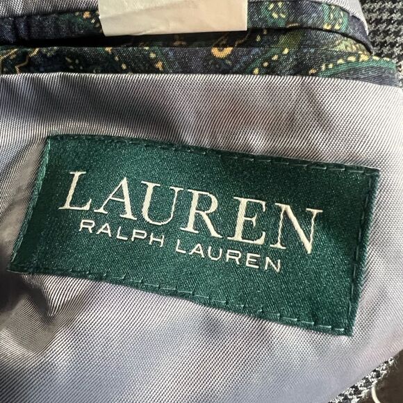 Lauren Ralph Lauren blazer mens 42R gray multicolor houndstooth office‎ -5 - Picture 5 of 7